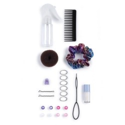 Smoby - Tete a coiffer cheveux afro - Facile a coiffer - 23 accessoires réali...