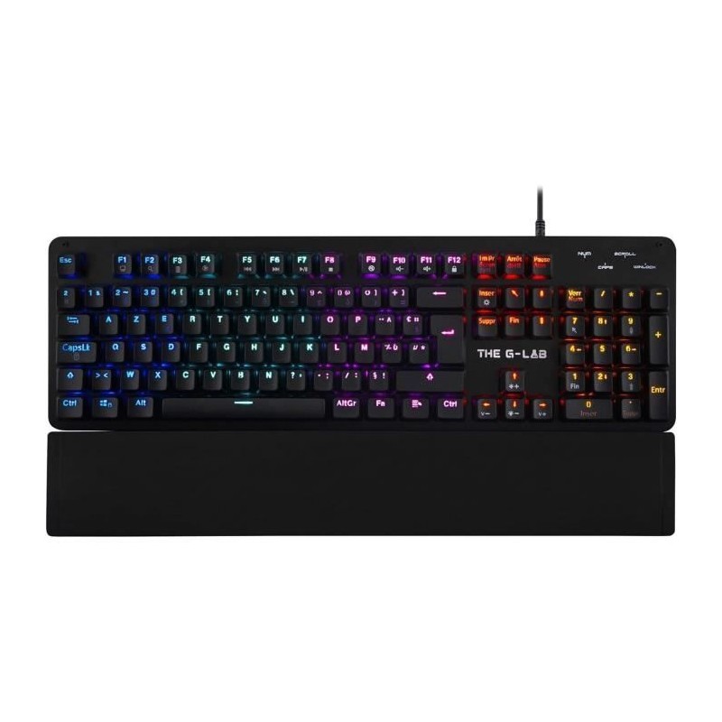 Clavier Gamer - The G-Lab - KEYZ CARBON E - Mécanique (Switch Bleu) - Rainbow...