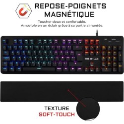 Clavier Gamer - The G-Lab - KEYZ CARBON E - Mécanique (Switch Bleu) - Rainbow...