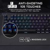 Clavier Gamer - The G-Lab - KEYZ CARBON E - Mécanique (Switch Bleu) - Rainbow...