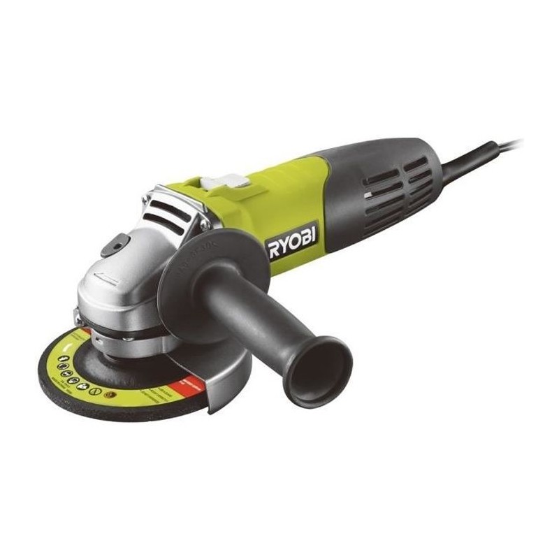 RYOBI - Meuleuse d'angle 600 W diam. 115 mm - 13 000 tr/min + disque a ébarbe...