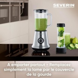 Blender 2 en 1 - SEVERIN - SM3737 -  Multi-mixeur et blender a smoothie 2 en ...
