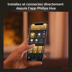 Philips Hue White, ampoule LED connectée E27, équivalent 60W, 800
