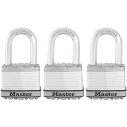 Cadenas Haute Sécurité - MASTER LOCK - M115EURTRILF - A Clé - Acier Laminé Re...