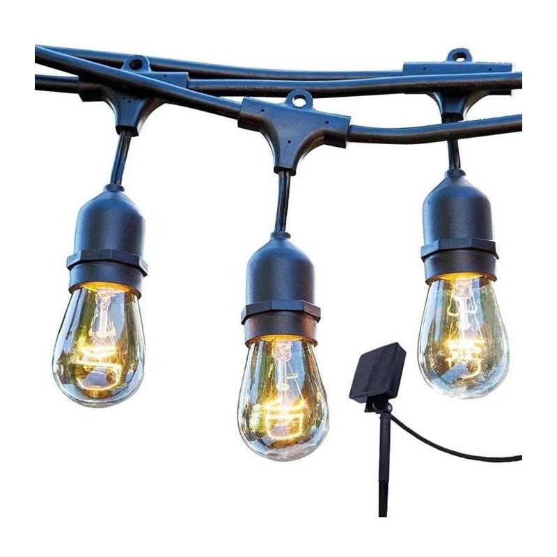 Guirlande lumineuse solaire - LUMISKY - MAFY SOLAR - 6.50 m - 10 ampoules a f...