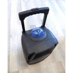 INOVALLEY KA116BOWL - Enceinte lumineuse Bluetooth 450W - Fonction Karaoké - ...