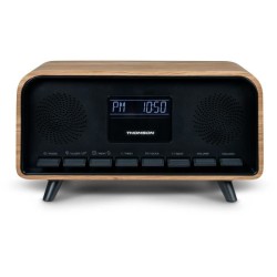 Radio-réveil Bluetooth - THOMSON - Vintage Cosy - 30W, Radio FM, Double alarm...