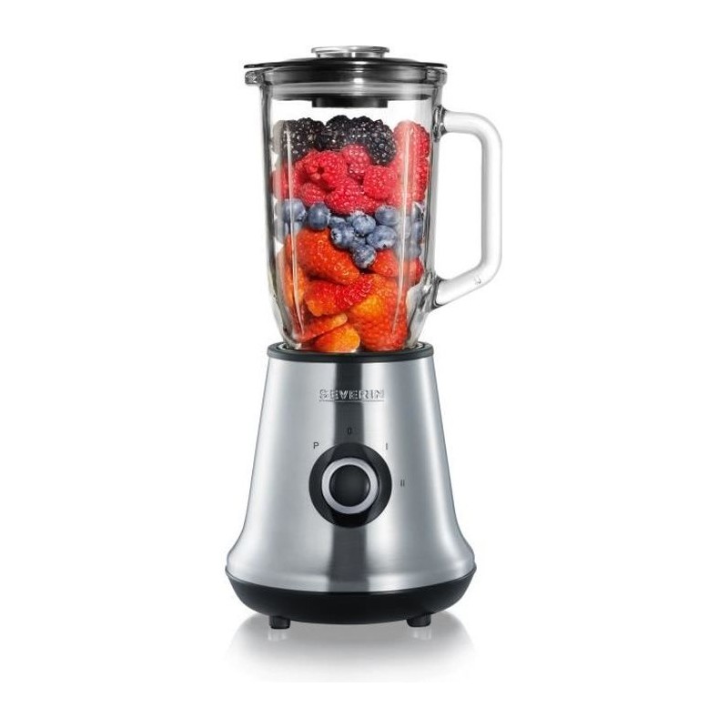 Blender - SEVERIN - SM3734 - 500 W - Bol en verre 1 L - 2 vitesses + fonction...