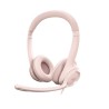 Casque - Filaire - Logitech - H390 - USB - Anti-parasite - Rose
