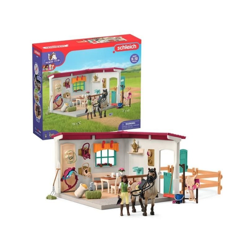 Sellerie du centre équestre, coffret avec 85 éléments inclus dont 1