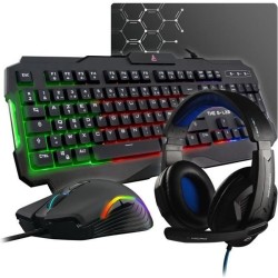 Pack Gamer 4 en 1 - The G-Lab - COMBO ARGON - Souris Filaire - Clavier Filair...