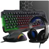 Pack Gamer 4 en 1 - The G-Lab - COMBO ARGON - Souris Filaire - Clavier Filair...