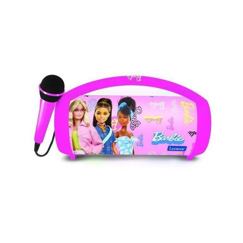 Enceinte Bluetooth Sans-Fil Lumineuse avec Micro Barbie