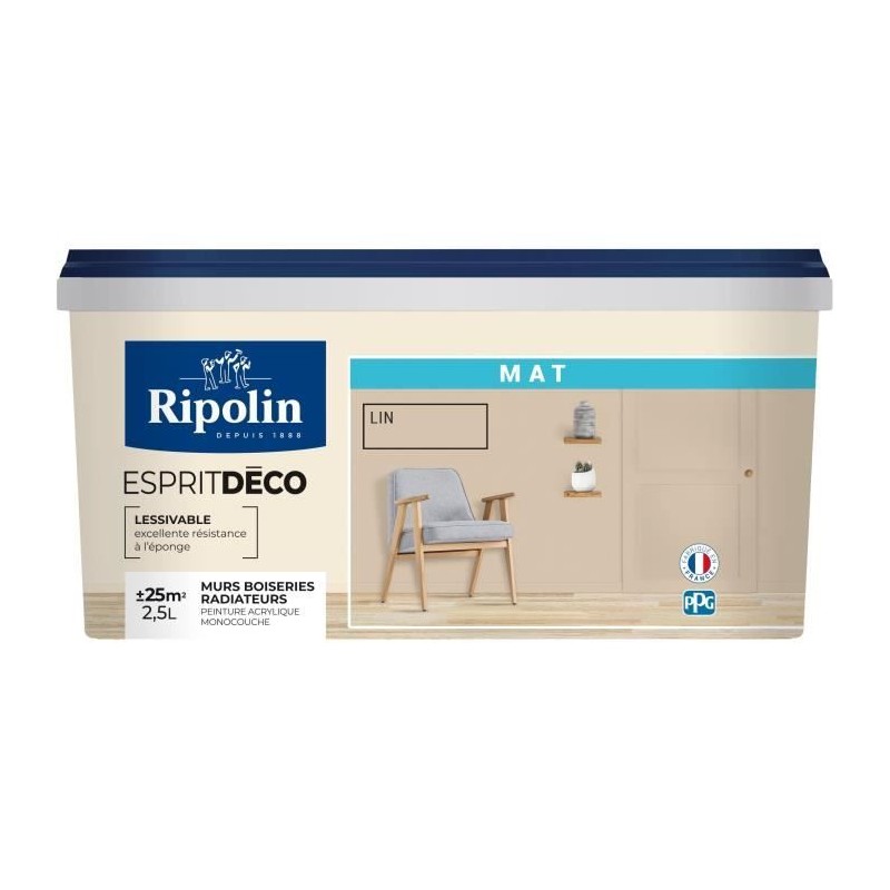RIPOLIN ESPRIT DECO  LIN MAT 2.5L