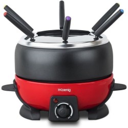 Appareil a fondue HKoeNIG - ALP1800 - Jusqu'a 6 personnes - Capacité 2L - The...