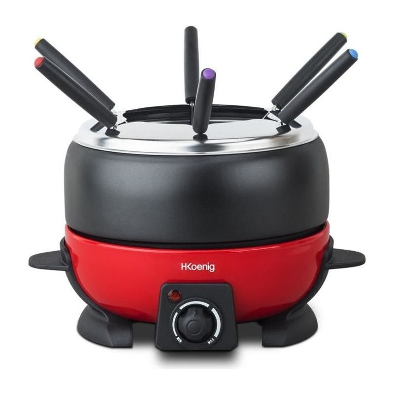 Appareil a fondue HKoeNIG - ALP1800 - Jusqu'a 6 personnes - Capacité 2L - The...