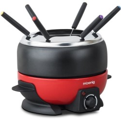 Appareil a fondue HKoeNIG - ALP1800 - Jusqu'a 6 personnes - Capacité 2L - The...
