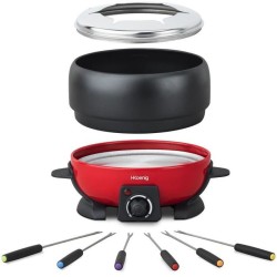 Appareil a fondue HKoeNIG - ALP1800 - Jusqu'a 6 personnes - Capacité 2L - The...
