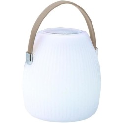 Lampe enceinte bluetooth sans fil - LUMISKY - MINI MAY PLAY - H23 cm - LED bl...