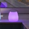 Lampe enceinte bluetooth sans fil - LUMISKY - MINI MAY PLAY - H23 cm - LED bl...