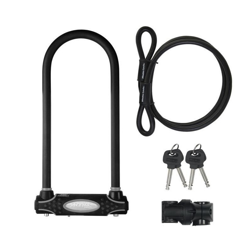 Antivol U avec Câble - MASTER LOCK - Modele XL - Sold Secure Gold, Police App...