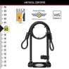 Antivol U avec Câble - MASTER LOCK - Modele XL - Sold Secure Gold, Police App...
