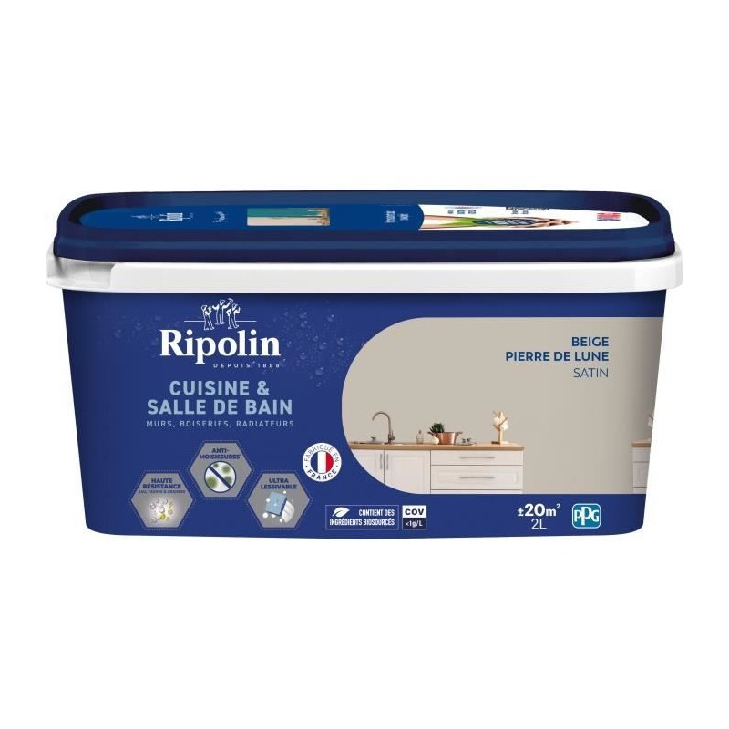 Peinture murs, boiseries, plafonds, radiateurs - RIPOLIN - Cuisine et bain - ...