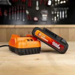 Batterie et Chargeur - Dual Power - POWDP90620 - Batterie 2,0Ah de 20V et cha...