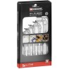 Coffret de 5 clés a pipe débouchées FACOM - 76.J5PB - 12 pans x 6 pans - Ouve...