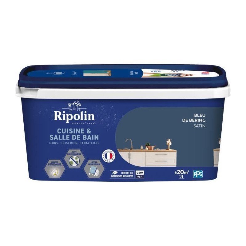 Peinture murs, boiseries, plafonds, radiateurs - RIPOLIN - Cuisine et bain - ...