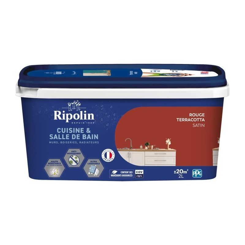 Peinture murs, boiseries, plafonds, radiateurs - RIPOLIN - Cuisine et bain - ...