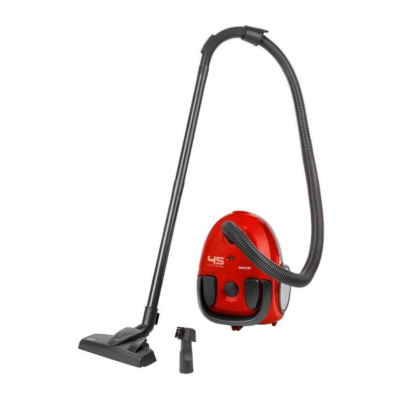 Aspirateur traîneau avec sac - SENCOR - SVC 45RD-EUE3 - Moteur ECO 850 W - 79...