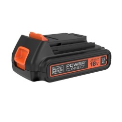 Batterie 18V 1,5Ah - BLACK+DECKER - BL1518-XJ - B+D Power Connect - Noir, orange