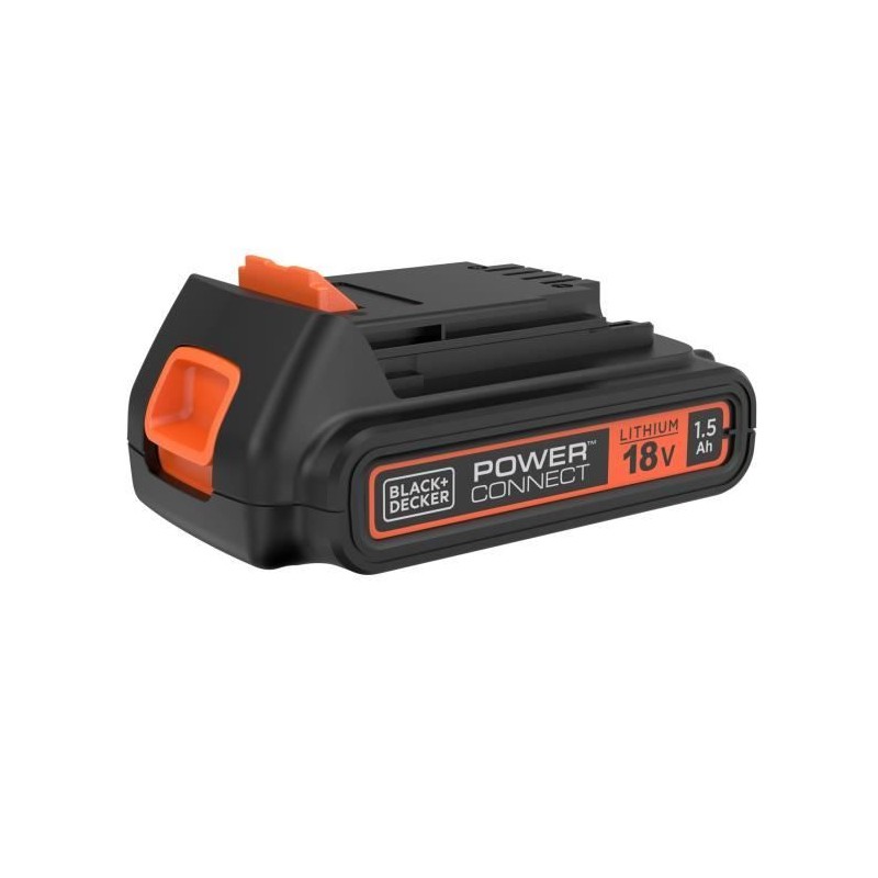 Batterie 18V 1,5Ah - BLACK+DECKER - BL1518-XJ - B+D Power Connect - Noir, orange