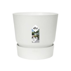 ELHO Pot de fleurs GREENVILLE - Ø 47 x H 44,1 cm - 100% recyclé - Blanc