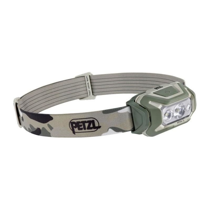 Lampe frontale étanche PETZL ARIA 2 450 lumens 3 piles incluses Camo
