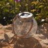 Lot de 2 boules solaires - LUMISKY - CRACK BALL CORD - H13 cm - Verre craquel...
