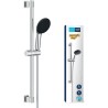 Ensemble de douche avec pommeau 1 jet, barre 60cm et flexible 1,75m - GROHE V...