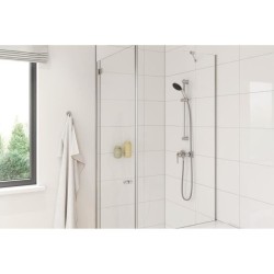 Ensemble de douche avec pommeau 1 jet, barre 60cm et flexible 1,75m - GROHE V...