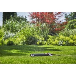Arroseur oscillant GARDENA AquaZoom L - Surface 350m² - Portée 21m - Résistan...