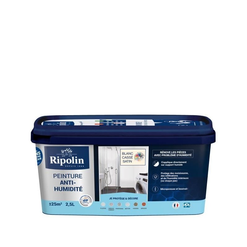 RIPOLIN PEINTURE ANTI-HUMIDITE 2,5L