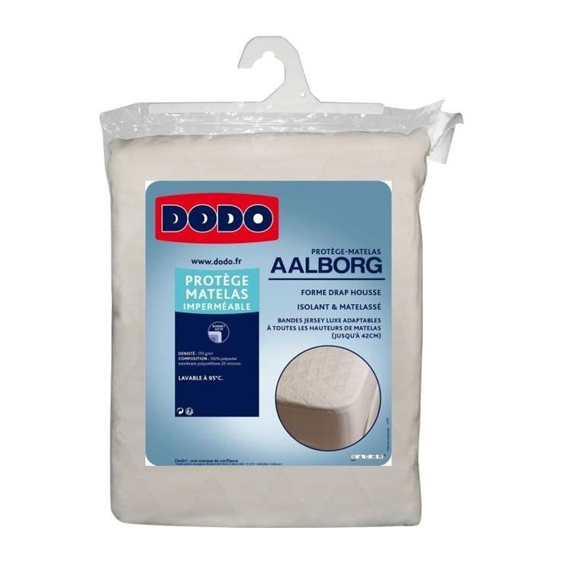DODO Protege matelas Aalborg - Matelassé et imperméable - 160x200 cm