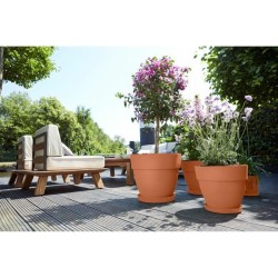 ELHO Pot de fleurs rond Vibia Campana - Ø 55 x H 47 cm - Extérieur - 100% rec...