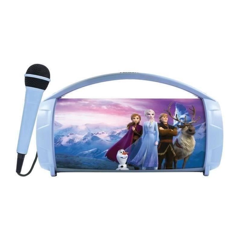 Enceinte Bluetooth Sans-Fil Lumineuse avec Micro La Reine des Neiges