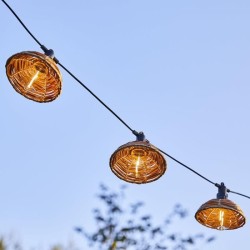 Guirlande lumineuse extérieur - LUMISKY - COTTAGE - 5.70 m - 10 globes transp...