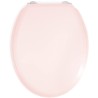 GELCO DESIGN Abattant WC Dolce - Charnieres inox - Bois moulé - Rose crystal