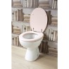 GELCO DESIGN Abattant WC Dolce - Charnieres inox - Bois moulé - Rose crystal
