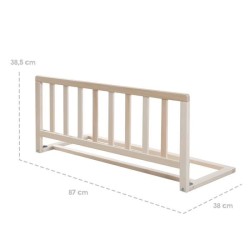 ROBA Barriere de Lit 90 cm - Protection Anti-Chute Sûre pour Bébés et Enfants...