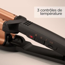 Lisseur - BaByliss - W2447E - Effet wavy, jusqu'a 200°C avec des plaques larg...