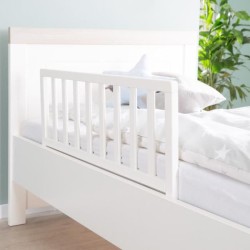 ROBA Barriere de Lit en Bois 90 cm - Protection Anti-Chute Sûre pour Bébés et...